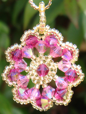 Crystal Rosette Pendant