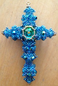 Byzantine Cross by Melanie de Miguel at Beadschool