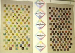 Beadworkers Guild Spring and Autumn Beaded Quilts