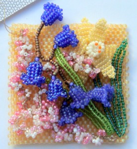 Spring beaded quilt