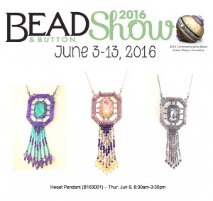 Heqet Pendant class at the Bead & Button Show 2016